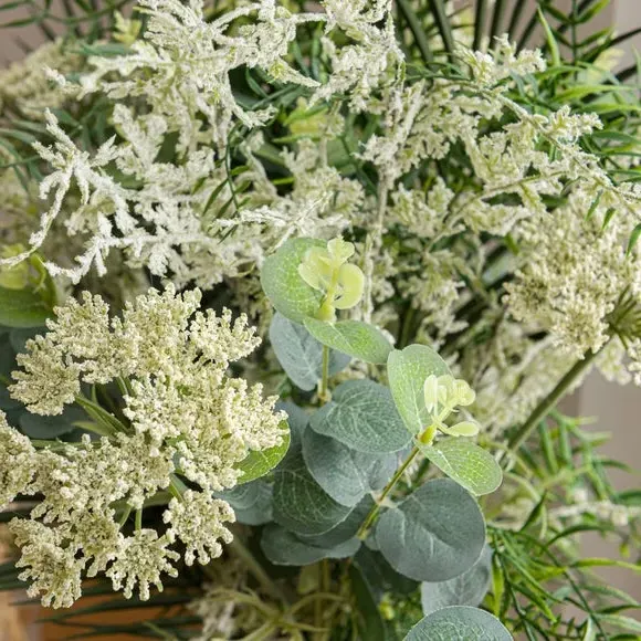 Artificial Foliage Bouquet - Green, Mixed Leaves alternate view