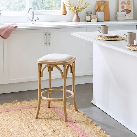 Florine Backless Counter Height Bar Stool - Oak product