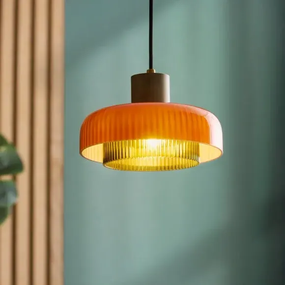 Floyd Retro Easy Fit Pendant Shade - Orange, Glass product