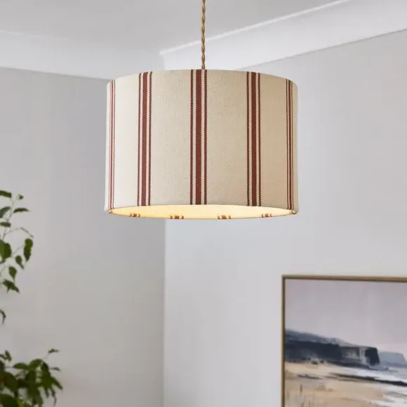 Folkstone Stripe Easy Fit Lamp Shade - Red product