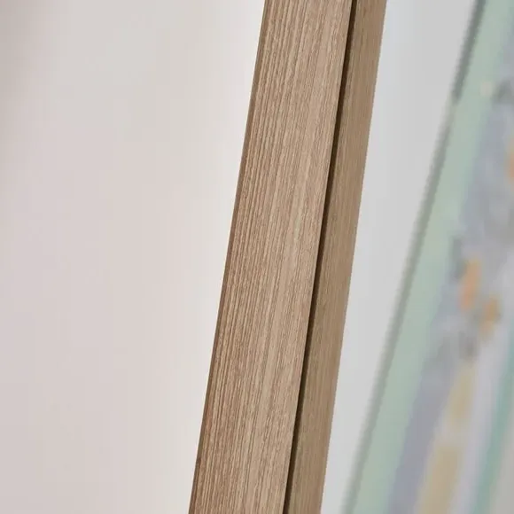 Wood Veneer Full Length Freestanding Mirror - Natural alternate view