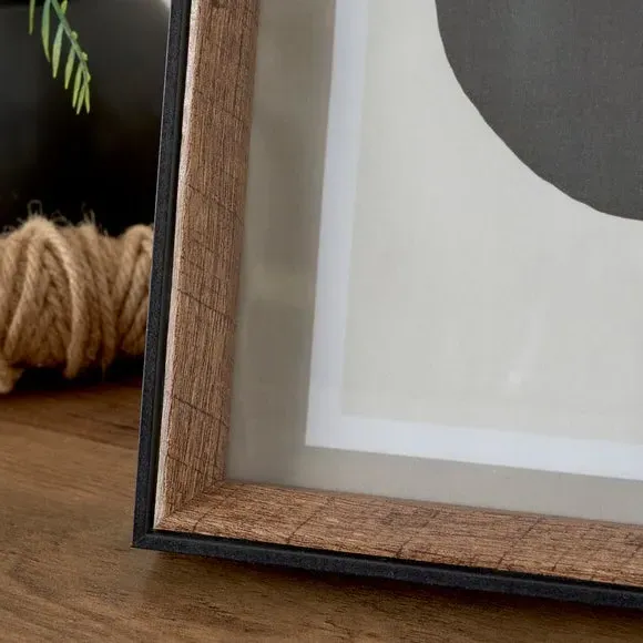 Fulton Photo Frame - Black, Natural alternate view