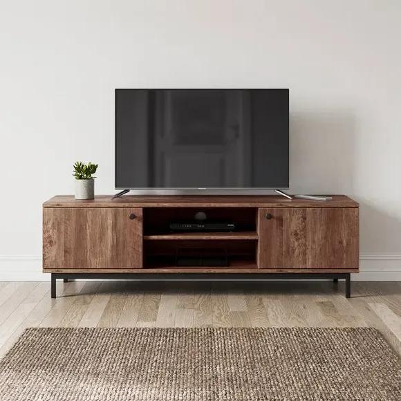 Fulton Wide TV Unit with Storage - Pine Effect product