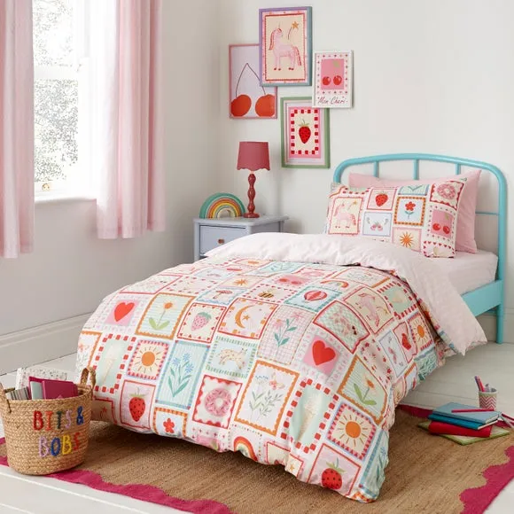 Fun Frames Duvet Cover and Pillowcase Set - Multicolor, Polycotton product