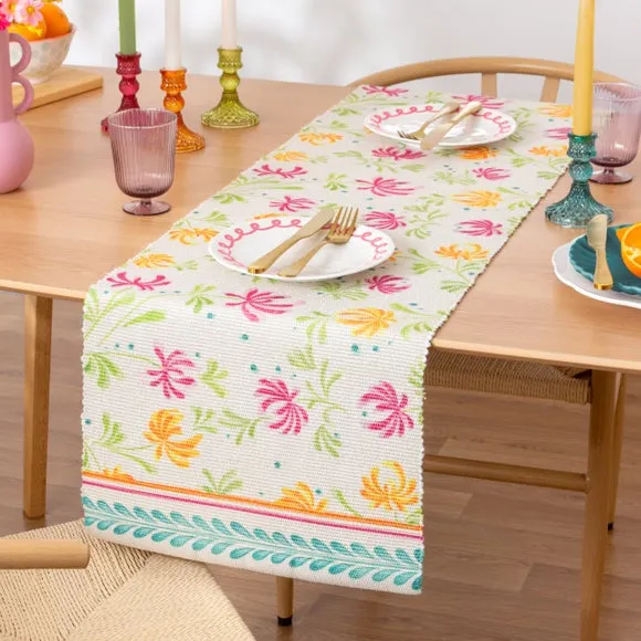 Honeysuckle Table Runner - Multicolor, Polyester alternate view
