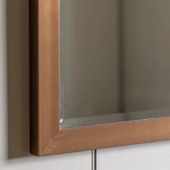 Gaia Rectangle Wall Mirror - Bronze alternate view