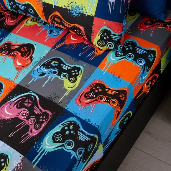 Game Mode Fitted Bed Sheet - Multicolor, Polycotton product