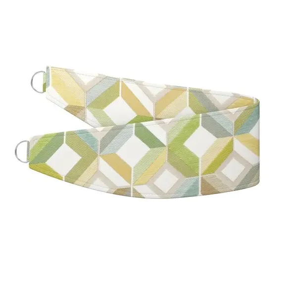 Geometric Curtain Tieback - Pampas alternate view