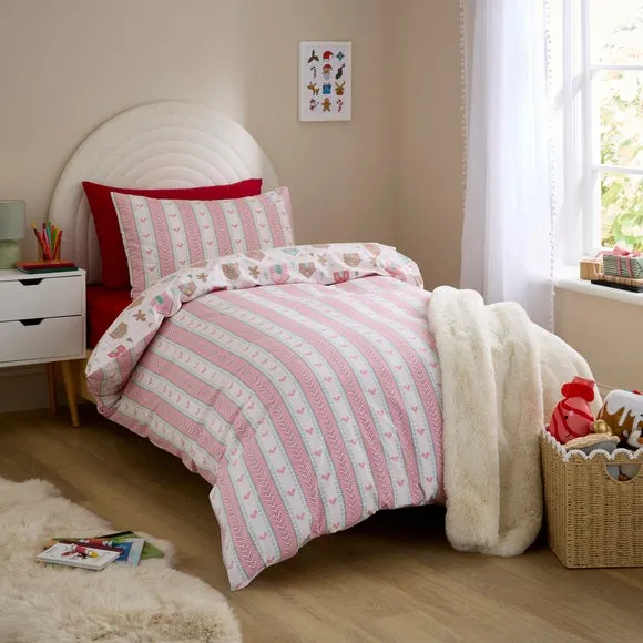 Gingerbread Duvet Cover and Pillowcase Set - Multicolor alternate view