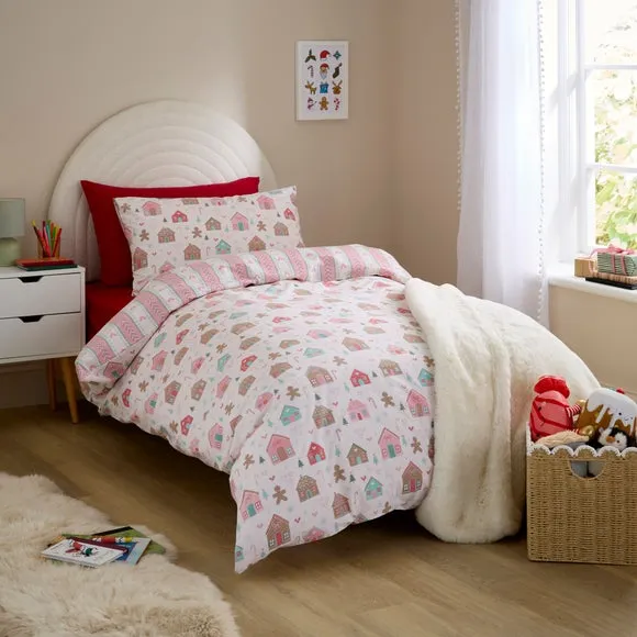 Gingerbread Duvet Cover and Pillowcase Set - Multicolor product