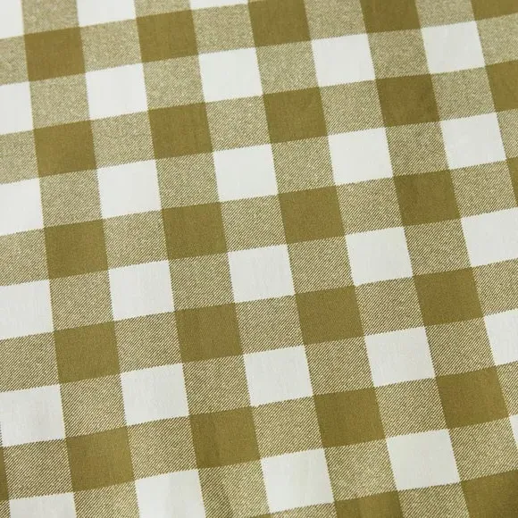 Gingham Duvet Cover & Pillowcase Set - Olive, Polycotton alternate view