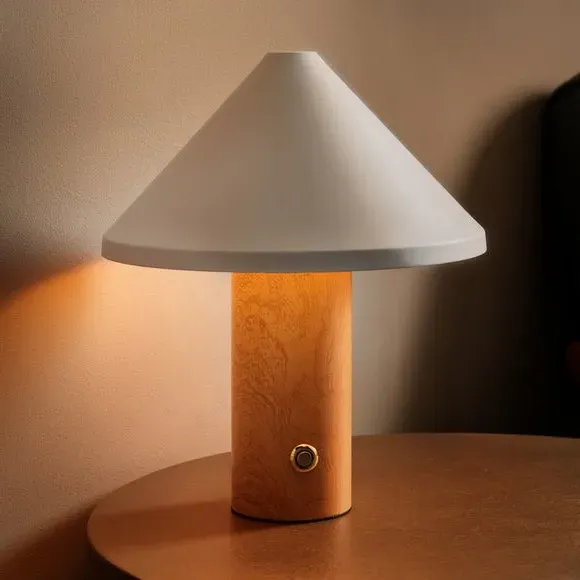 Touch Dimmable Table Lamp - White, Metal alternate view