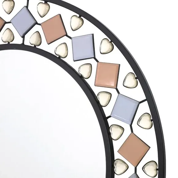 Global Gem Edge Round Wall Mirror - Black alternate view