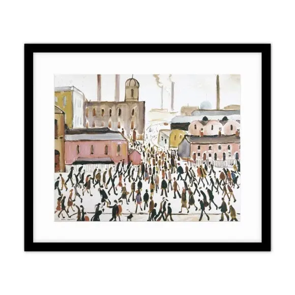 Framed Print Going to Work 1959 - Black Frame alternate view