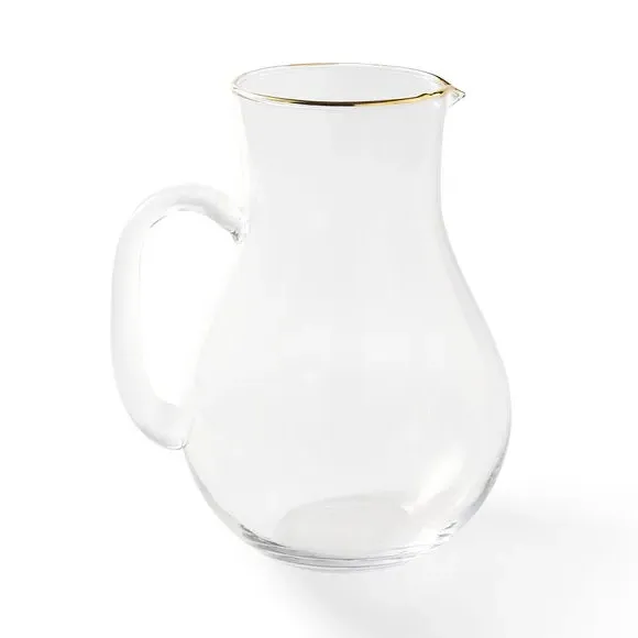 Gold Band Glass Jug 2L - Clear, Glass alternate view