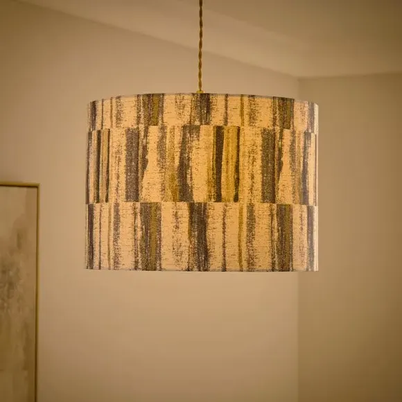 Greyson Drum Lamp Shade Easy Fit - Grey alternate view