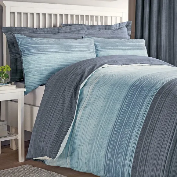 Halton Oxford Pillowcase - Blue, Cotton alternate view