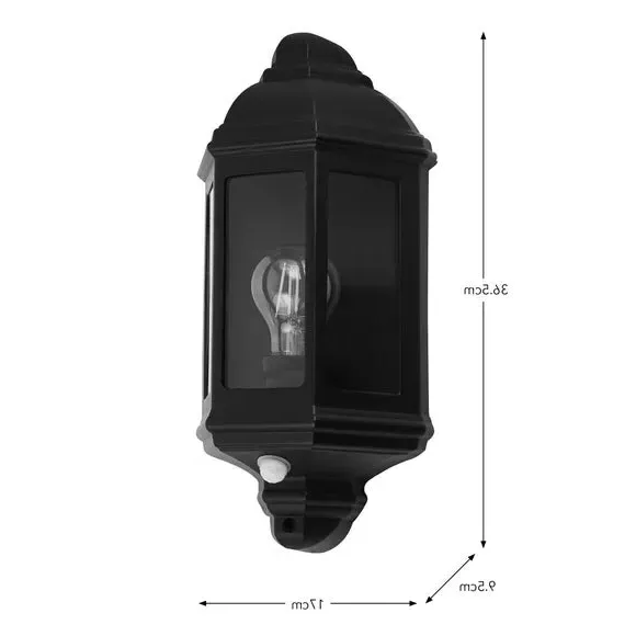 Harris Mid Century PIR Outdoor Wall Light - Black by Dunelm, image 6