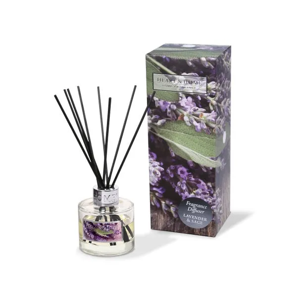 Reed Diffuser with Reeds - Purple, Glass alternate view