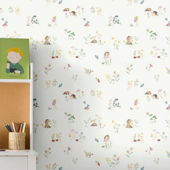 Hedgehog Wallpaper - Natural, Paper alternate view
