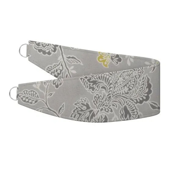 Curtain Tieback Fire Retardant - Slate, Fabric alternate view