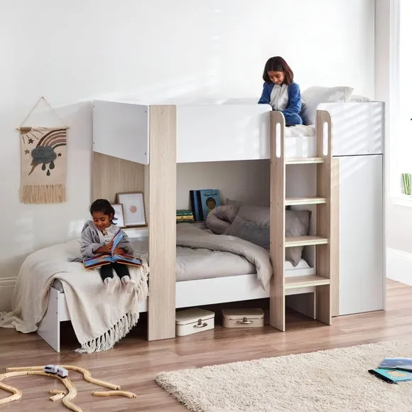 Horizon Bunk Bed Frame with Storage - Light alternate view