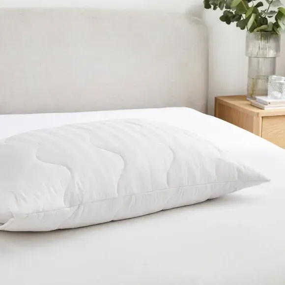 Pack of 2 Cotton Pillow Protectors - White alternate view