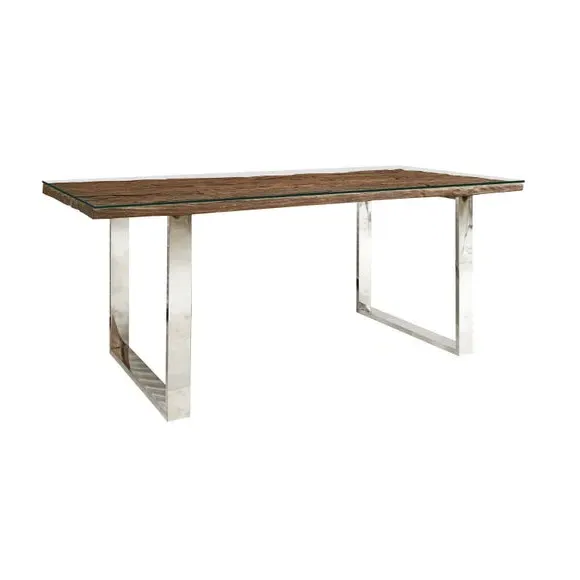 6-Seater Dining Table - Natural, Reclaimed Wood alternate view
