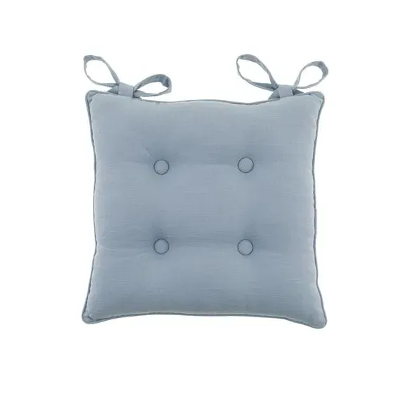 Isabelle Seat Pad - Ashley Blue, Cotton