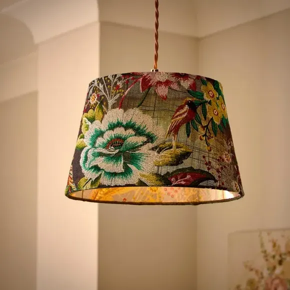 Jasmine Floral Tapered Lamp Shade - Multicolor alternate view