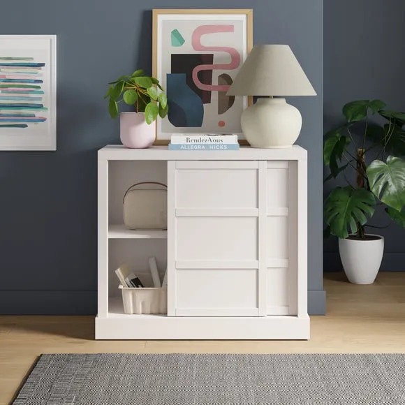 Jaxon Small Sliding Door Sideboard - White alternate view
