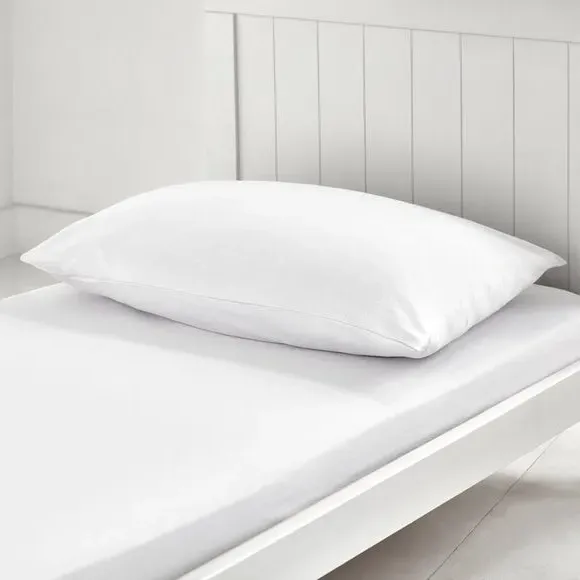 Cot Bed Pillowcase - White, Cotton Jersey alternate view
