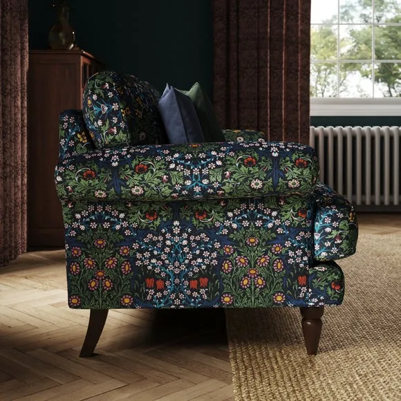 3-Seater Sofa with Scroll Arms - Dewberry, Velvet alternate view
