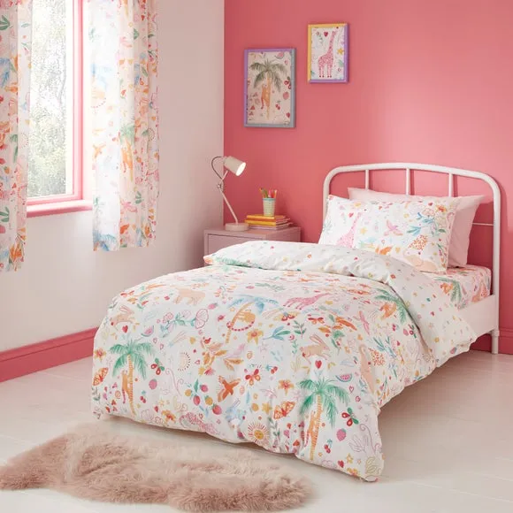Jungle Fun Duvet Cover and Pillowcase Set - Multicolor product