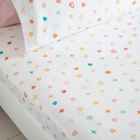 Jungle Fun Set of 2 Fitted Bed Sheets - Multicolor, Polycotton alternate view