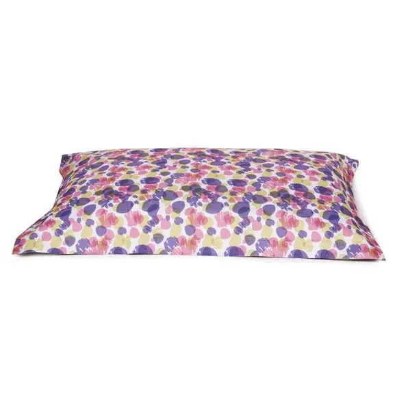 XL Floor Cushion Leaf Print - Multicolor, Fabric alternate view