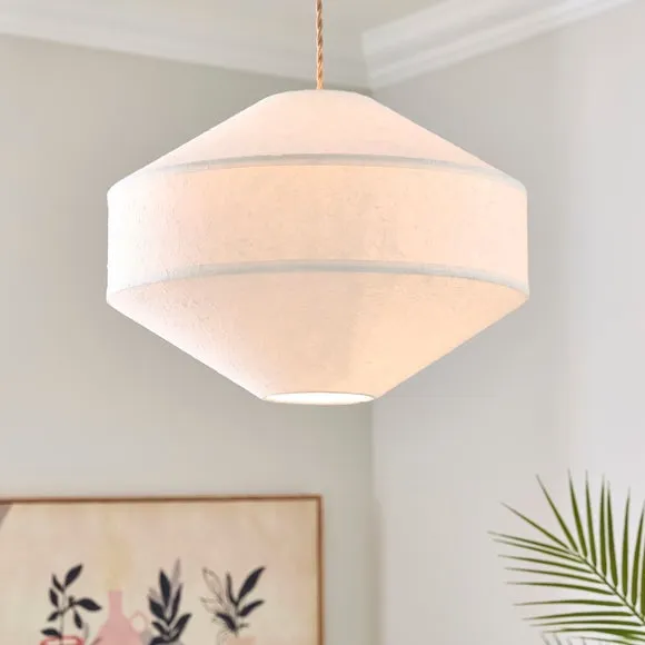 Kasara Easy Fit Pendant Shade - Ivory, Paper product