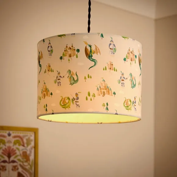 Knight Time Tales Easy Fit Lamp Shade - Multicolor, Polyester alternate view