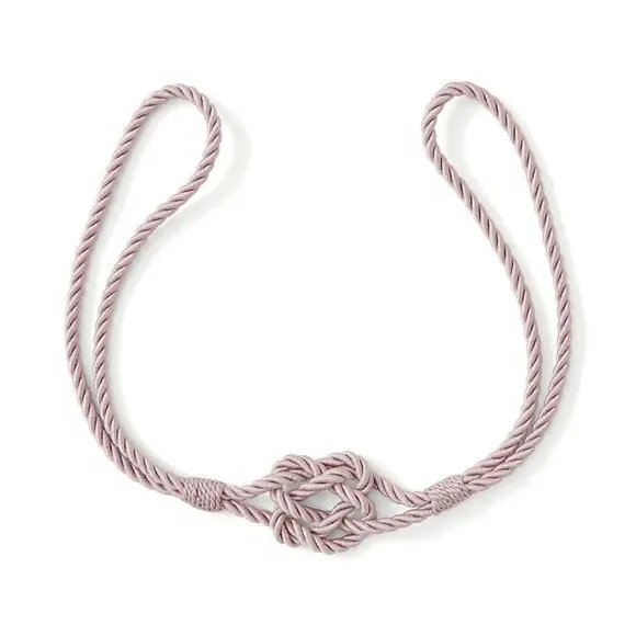 Knot Rope Curtain Tieback - Lilac alternate view
