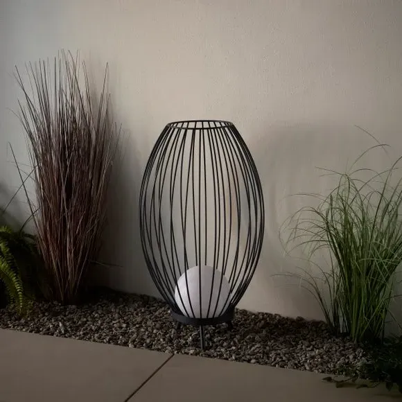 Lanesra Outdoor Portable LED Floor Lamp - Charcoal, Metal alternate view