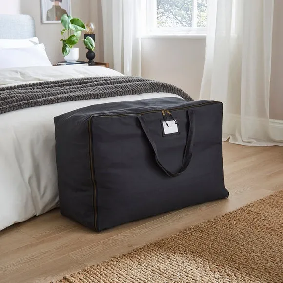 Large Duvet Storage Bag with Zip Closure - Grey product