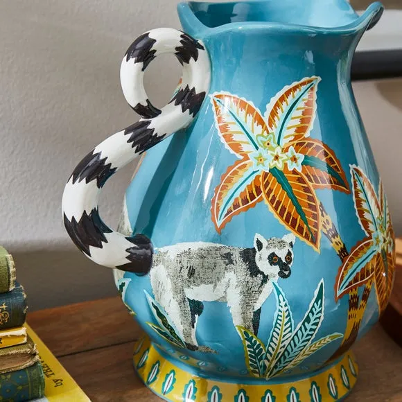 Lemur Ceramic Jug - Multicolor, Ceramic alternate view