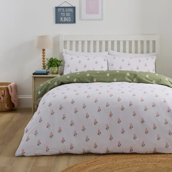 Lettie Petal Quilt Cover & Pillowcase Set - Pink, Polycotton product