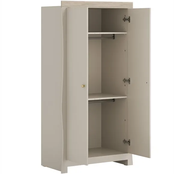3-Drawer Chest & Wardrobe Set - Cashmere alternate view