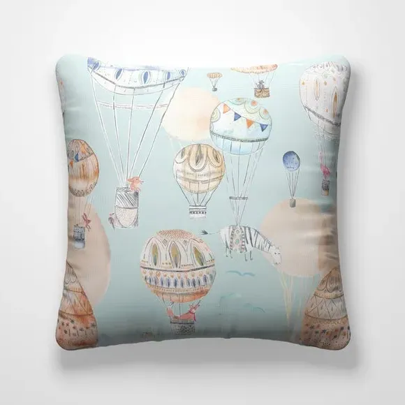 Cushion Cover Hot Air Balloon - Sky, Cotton alternate view