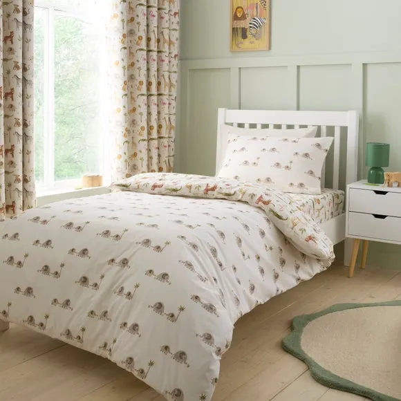 Little Wild Ones Quilt Cover & Pillowcase Set - Cream, Cotton alternate view