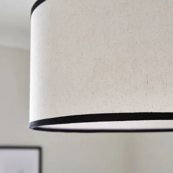 Liza Shallow Drum Lamp Shade - Natural alternate view