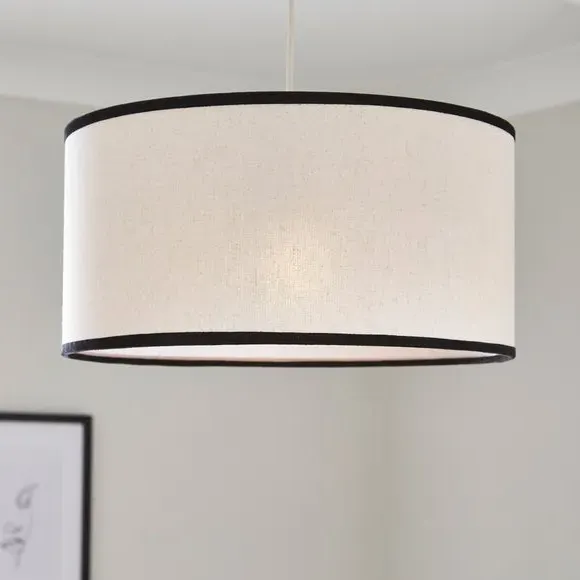 Liza Shallow Drum Lamp Shade - Natural product