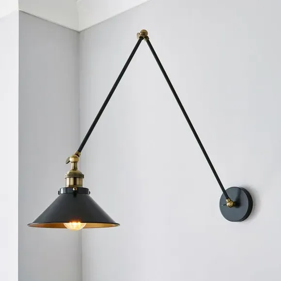 Logan Arm Ceiling and Wall Light - Grey product