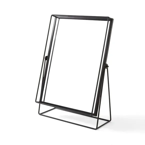 Rectangular Dressing Mirror Tiltable - Black by Dunelm, image 3